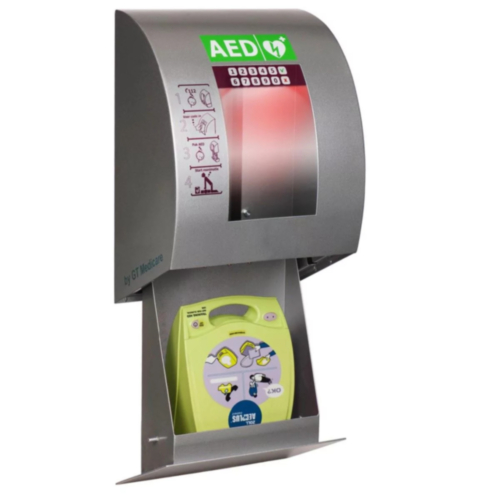 SixCase AED Boîtier extérieur avec code PIN (gris)  - 12366